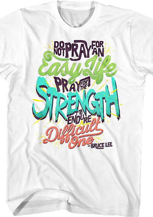 Pray For Strength Bruce Lee T-Shirt - main product image