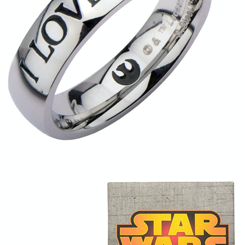 Princess Leia I Love You Size 7 Ring: Star Wars Jewelry