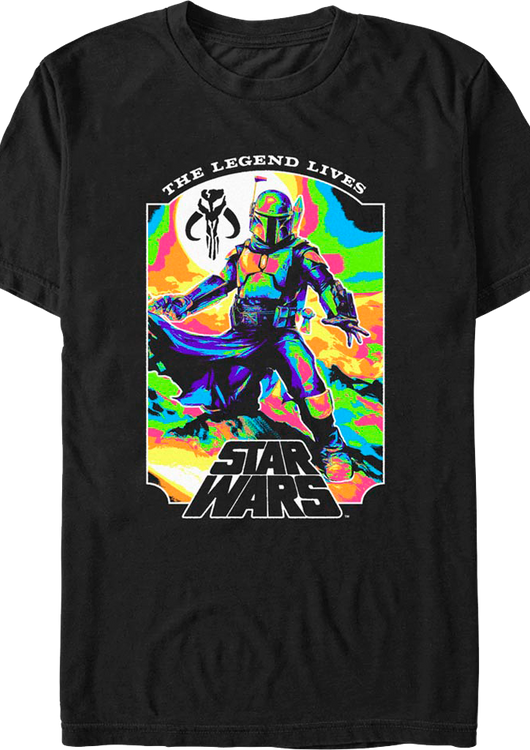 Psychedelic Legend Boba Fett Star Wars T-Shirt - main product image