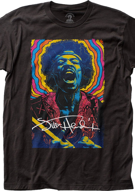 Psychedelic Scream Jimi Hendrix T-Shirt - main product image