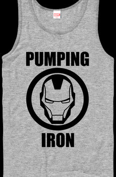Pumping Iron Marvel Comics Iron Man Tank Top