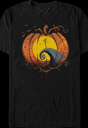 Pumpkin Silhouette Nightmare Before Christmas T-Shirt