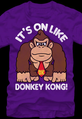 Purple It's On Like Donkey Kong T-Shirt