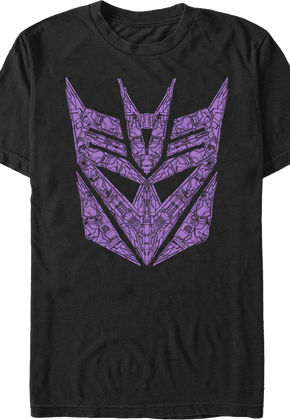 Purple Mechanical Decepticons Logo Transformers T-Shirt