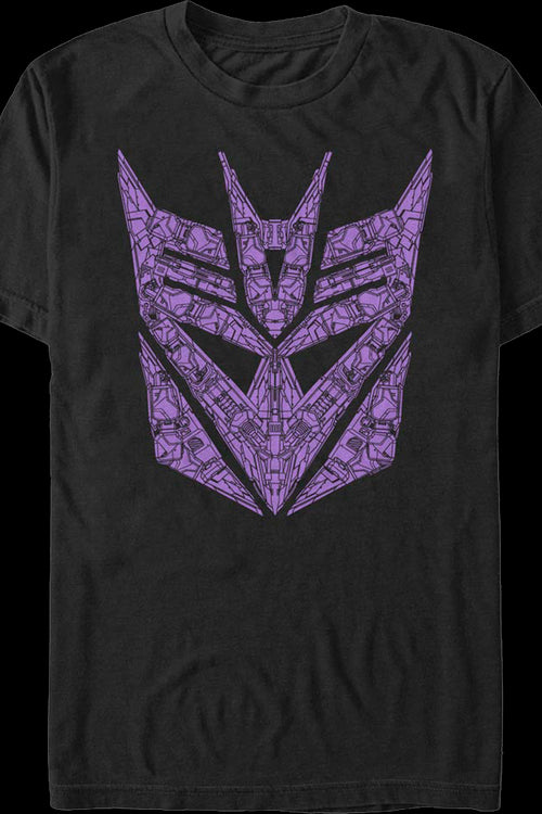 Purple Mechanical Decepticons Logo Transformers T-Shirtmain product image