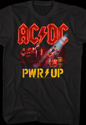 PWR UP Band Photo ACDC Shirt