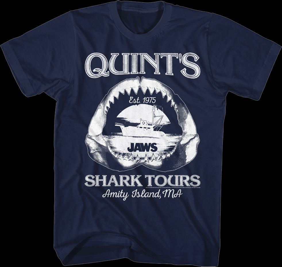 Quint s Shark Tours Jaws T Shirt