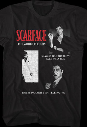 Quotes Collage Scarface T-Shirt