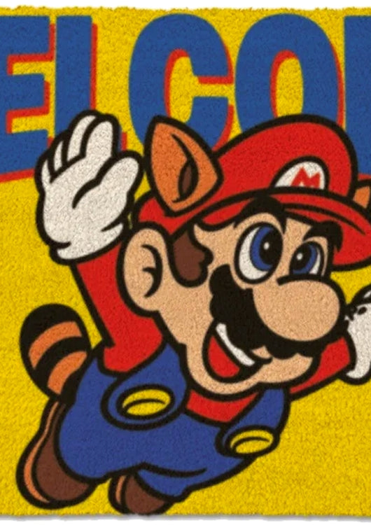 Raccoon Super Mario Bros. Welcome Mat - main product image