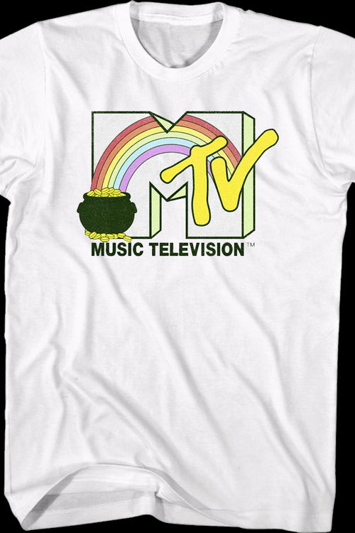 Rainbow And Pot Of Gold Logo MTV Shirtmain product image