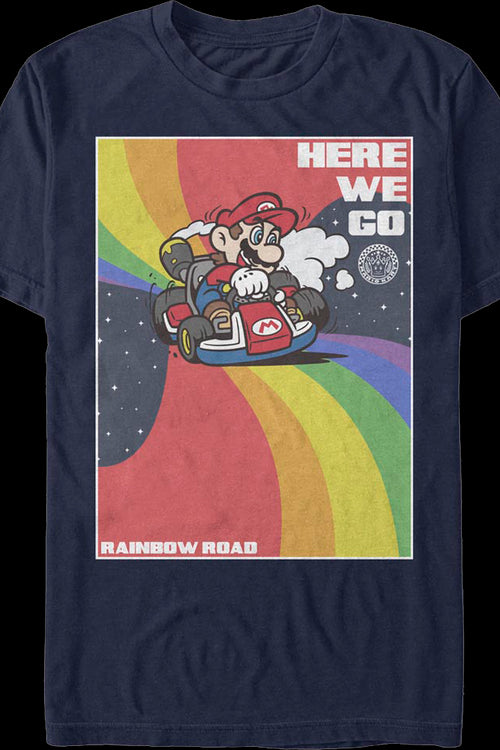Rainbow Road Mario Kart T-Shirtmain product image