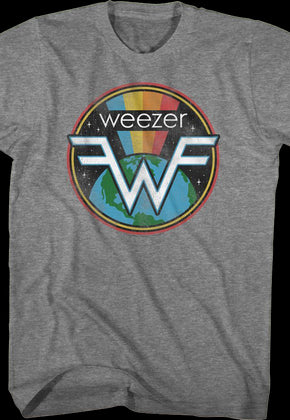 Rainbow Space Logo Weezer T-Shirt