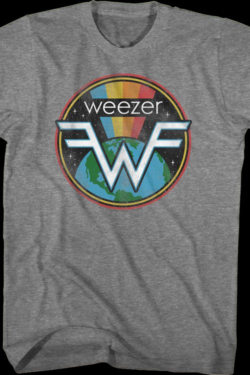Rainbow Space Logo Weezer T-Shirtmain product image