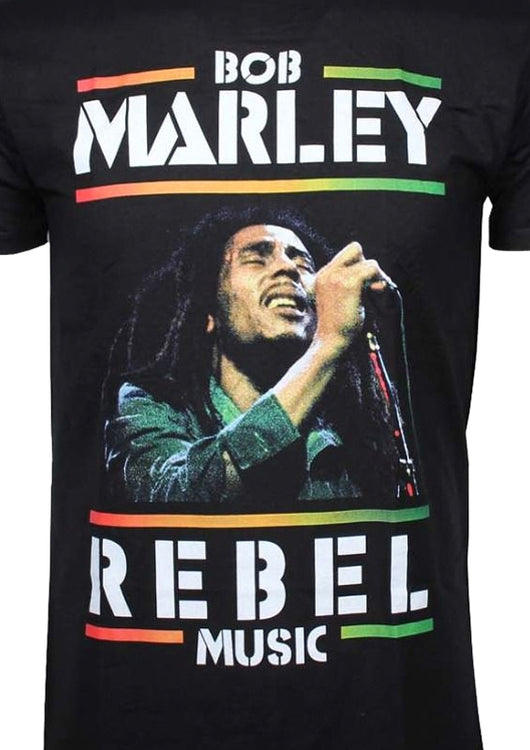 Rebel Music Bob Marley T-Shirt - main product image