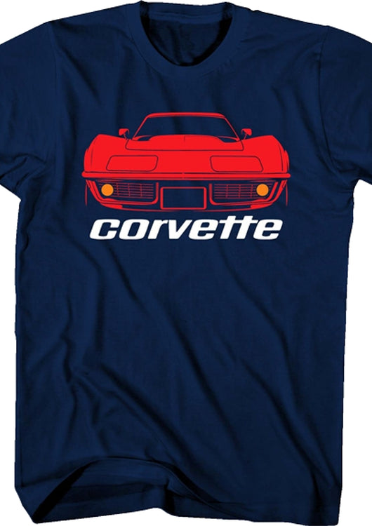 Red Corvette Chevrolet T-Shirt - main product image