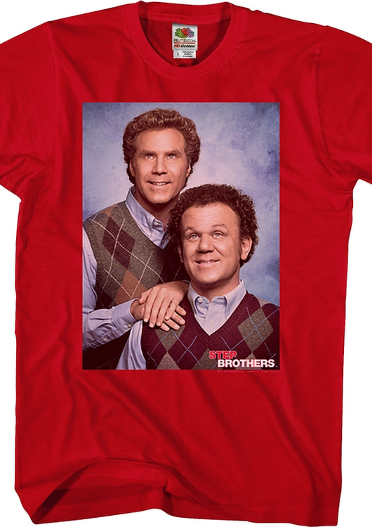 Red Portrait Step Brothers T-Shirt - main product image