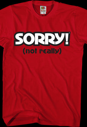 Red Sorry T-Shirt