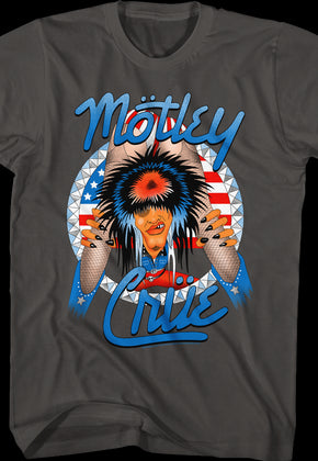 Red White and Crue Allister Fiend Motley Crue T-Shirt