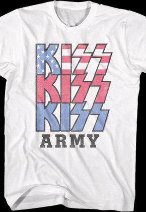 Red White Blue KISS Army T-Shirt