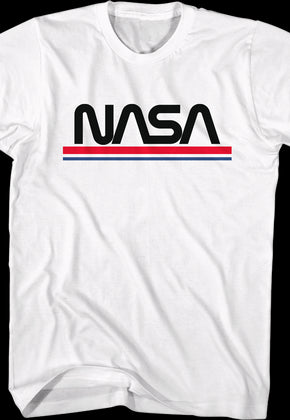 Red White Blue Logo NASA T-Shirt