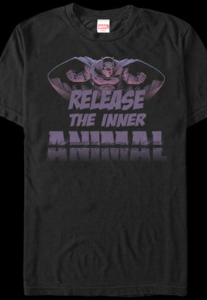 Release The Inner Animal Black Panther T-Shirt
