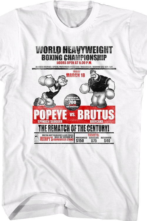 Rematch Of The Century Popeye T-Shirtmain product image