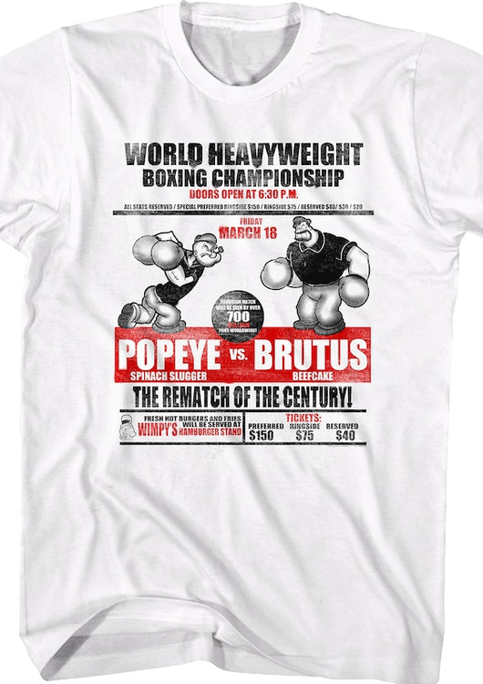 Rematch Of The Century Popeye T-Shirt - main product image