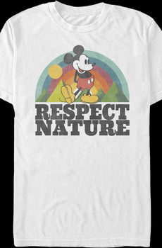 Respect Nature Mickey Mouse Disney T-Shirt