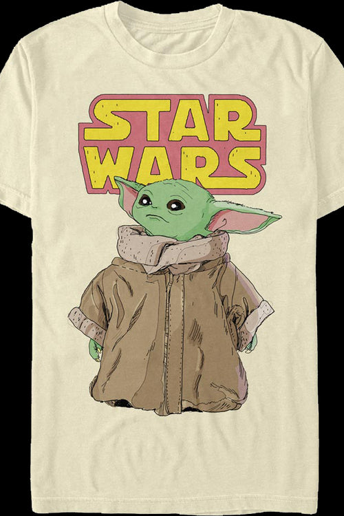 Retro Animated The Child The Mandalorian Star Wars T-Shirtmain product image