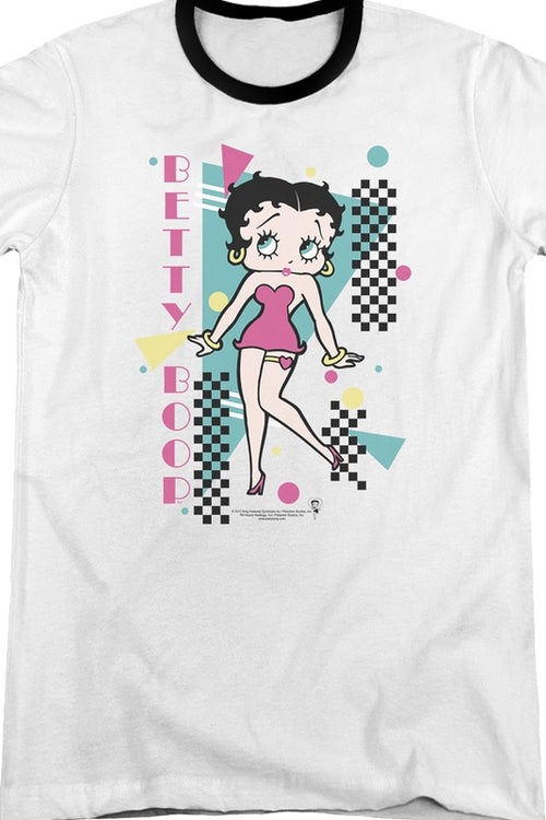 Retro Betty Boop Ringer Shirtmain product image