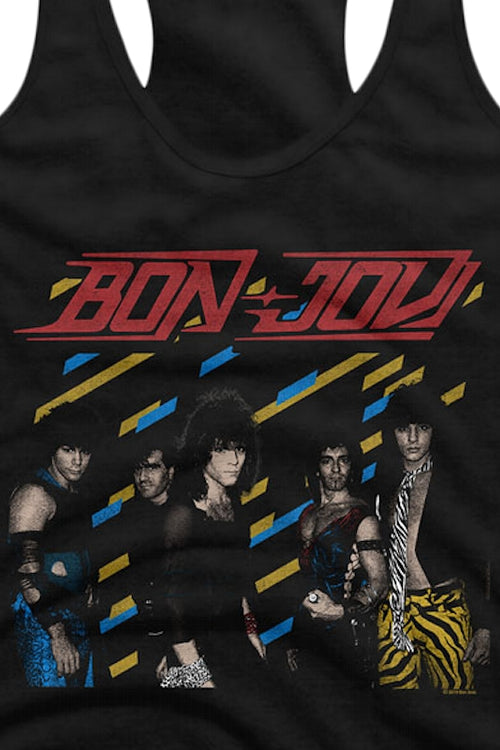 Ladies Retro Bon Jovi Racerback Tank Topmain product image