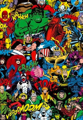 Retro Characters 1000 Piece Marvel Comics Puzzle