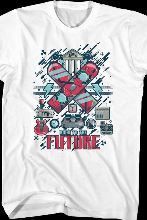 Retro Collage Back To The Future T-Shirtmain product image
