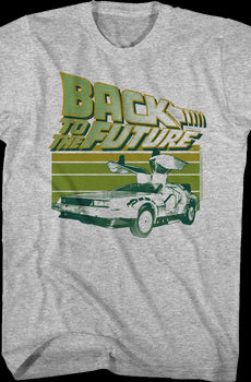 Retro Time Traveling DeLorean Back To The Future T-Shirt