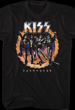 Retro Destroyer Front & Back KISS T-Shirt