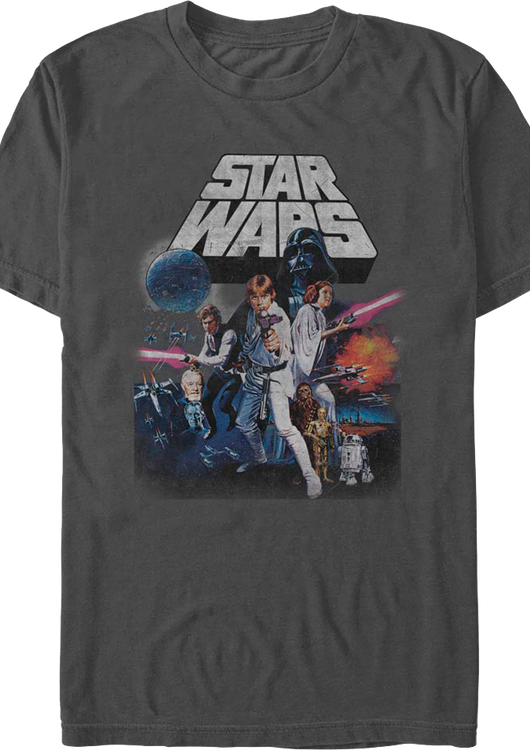 Retro Episode IV Poster Star Wars T-Shirt - main product image