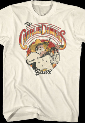 Retro Fiddle Photo Charlie Daniels Band T-Shirt