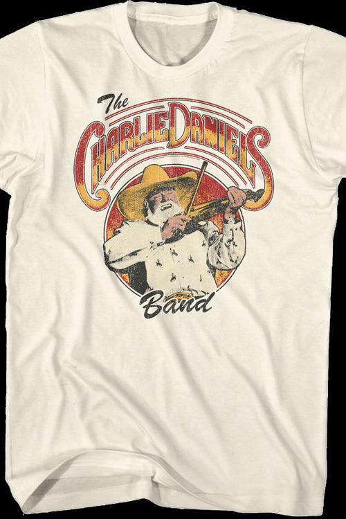 Retro Fiddle Photo Charlie Daniels Band T-Shirtmain product image