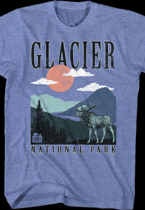 Retro Glacier National Park T-Shirt
