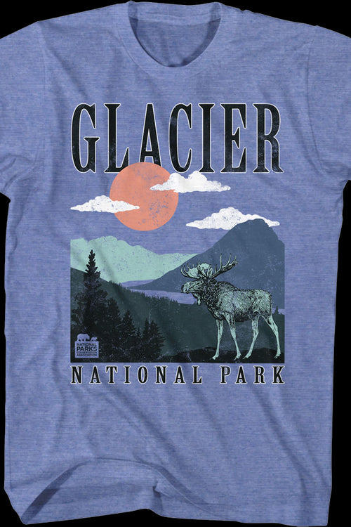 Retro Glacier National Park T-Shirtmain product image