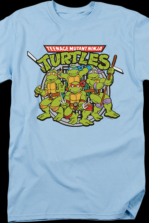 Men's Teenage Mutant Ninja Turtles Vintage Cartoon Group Shot Tee, Size: 3XL, White