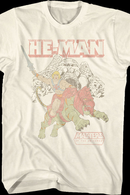 Retro He-Man & Battle Cat Masters of the Universe T-Shirtmain product image