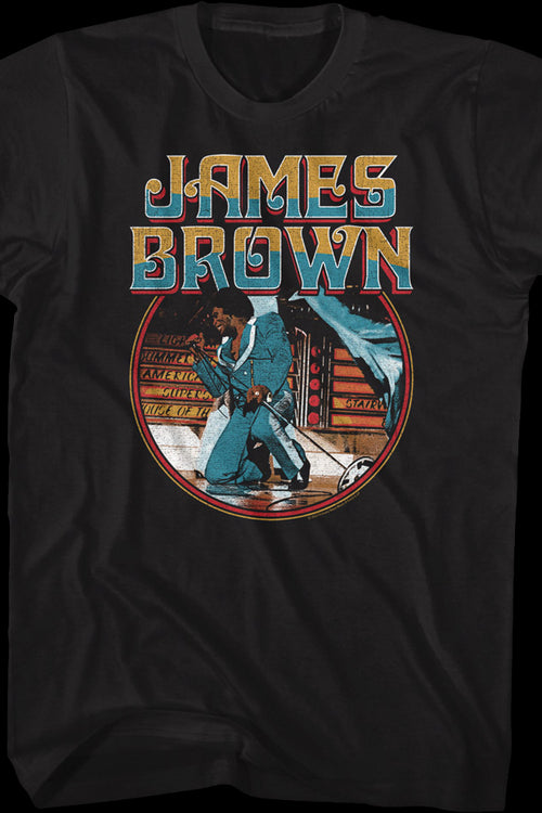 Retro Kneel James Brown T-Shirtmain product image