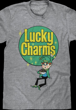 Retro Leprechaun And Logo Lucky Charms T-Shirt