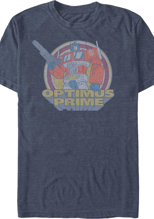 Retro Optimus Prime Action Pose Transformers T-Shirt - main product image