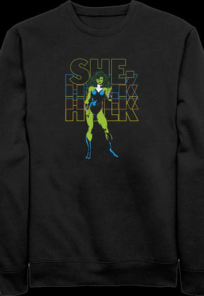 Retro She-Hulk Marvel Comics Sweatshirt