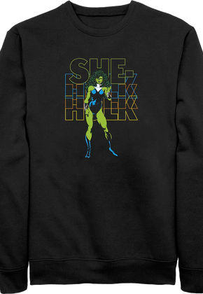 Retro She-Hulk Marvel Comics Sweatshirt