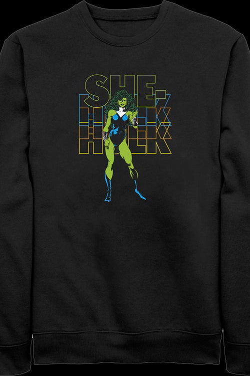 Retro She-Hulk Marvel Comics Sweatshirtmain product image