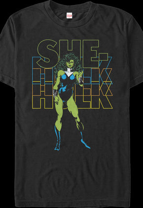 Retro She-Hulk Marvel Comics T-Shirt