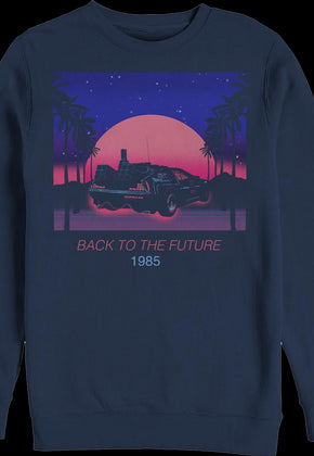 Retro Sunset Back To The Future Sweatshirt